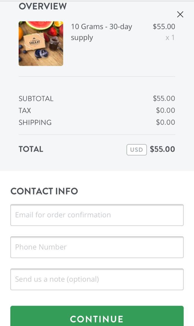 mobile checkout on a website built on Strikingly mobile checkout on a website built on Strikingly